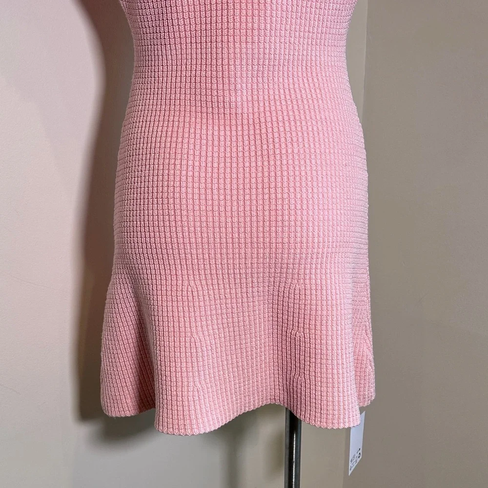 Self-Portrait Pink Textured Dress - Picture 9 of 15